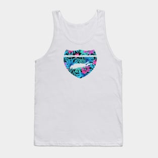 495 collection Hawaiian Print Tank Top